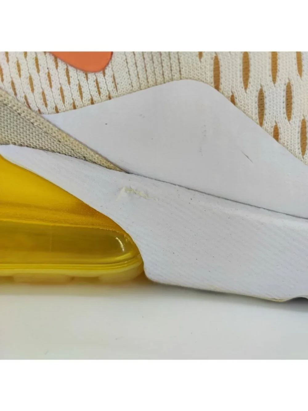 Nike Air Max 270 Women's Size 7.5 US Sneakers Mesh White DV2184-100